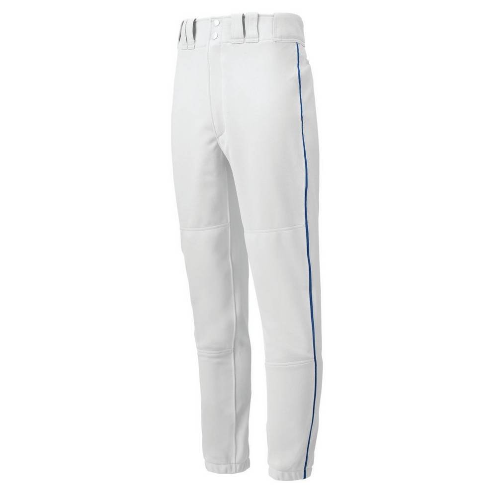 Pantalones Mizuno Beisbol Premier Piped Para Hombre Blancos/Azul Rey 2340579-ED